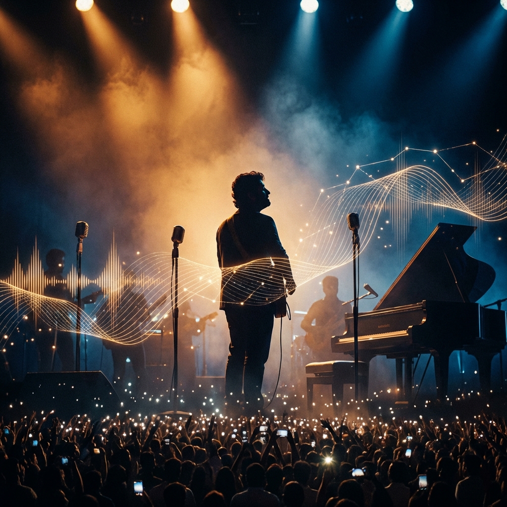 Music studio recording equipment